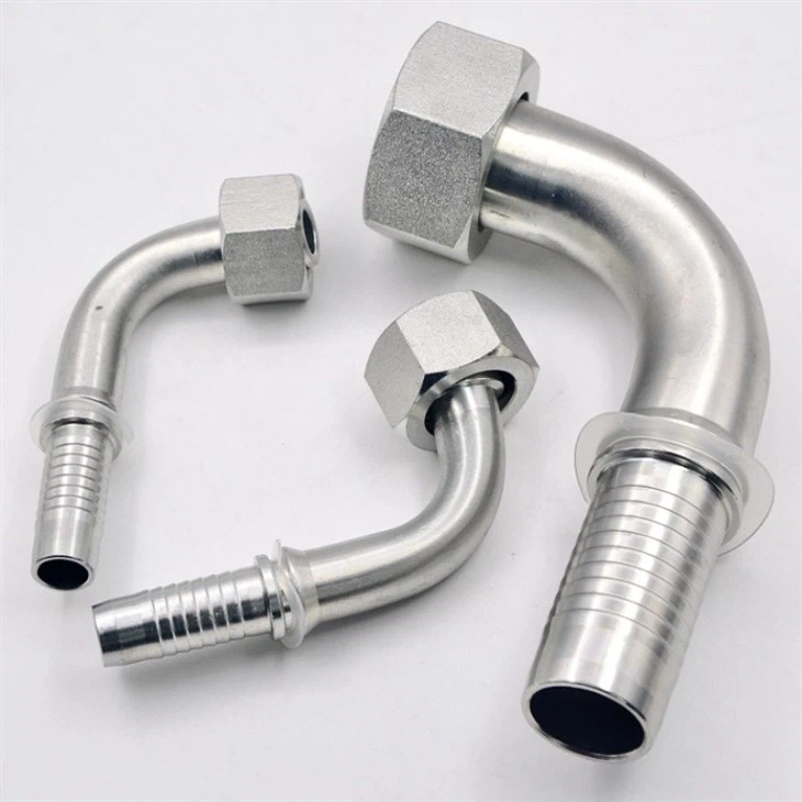 20491 90° Metric Female 24°Cone O-ring Seal Fitting