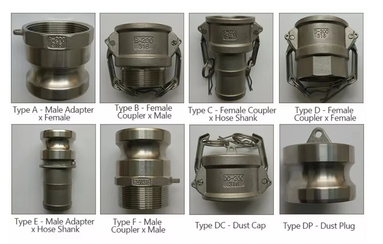stainless steel Camlock couplings