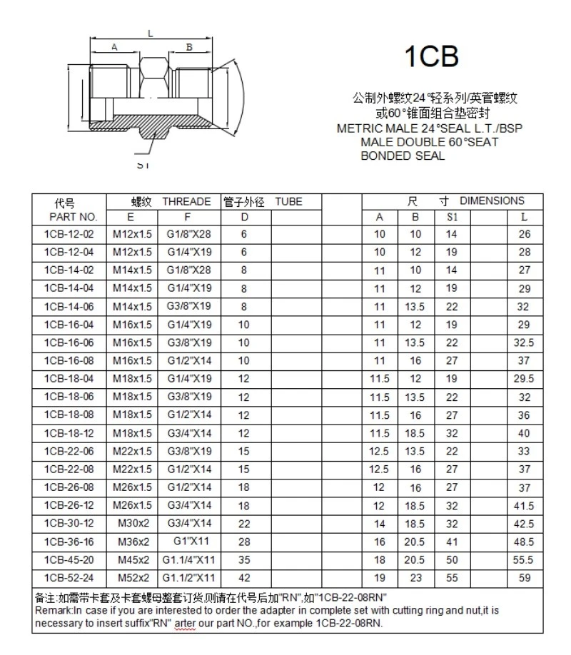 1CB ADAPTER 1CB ADAPTER