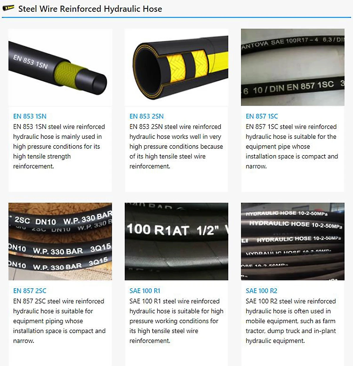 hydraulic hose pipe