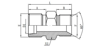 1CB / 1DB DIN To BSPP Adapter