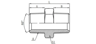 1T BSPT Male Fitting