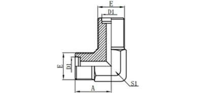 6C9 / 6D9 Metric Bulkhead 90° Hydraulic Adapter