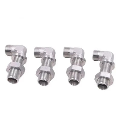 6C9 / 6D9 Metric Bulkhead 90° Hydraulic Adapter