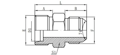 ICJ / 1DJ DIN2353 X Male JIC Adapter